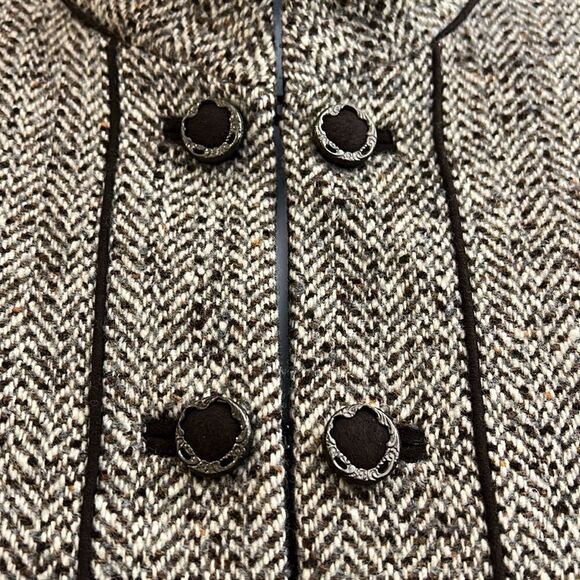 Tahari tweed brown jacket size 6 - Picture 2 of 10